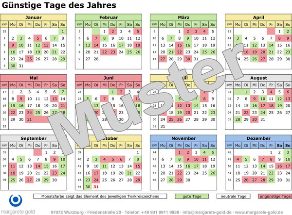 Gute Tage Kalender 2023 (PDF)